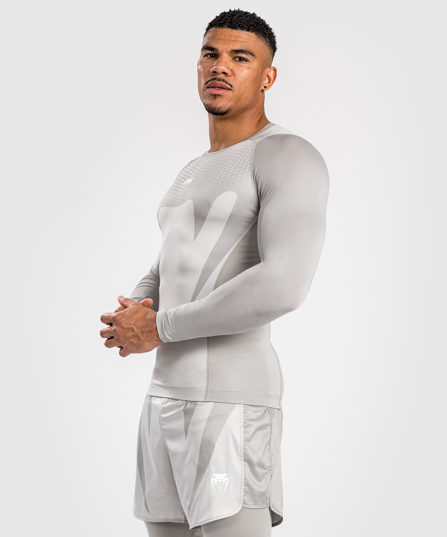 Venum Attack Herren Langarm Rashguard - Sand
