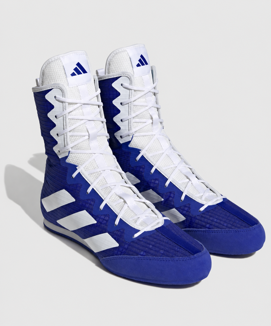 Adidas Box Hog 4 Boxing Shoes - Blue/White