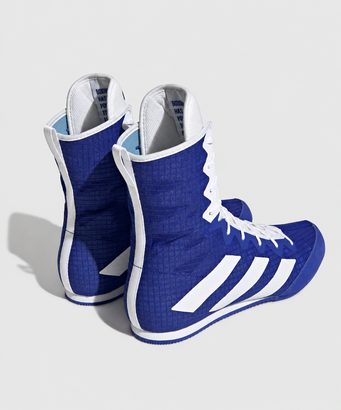 Adidas Box Hog 4 Boxing Shoes - Blue/White