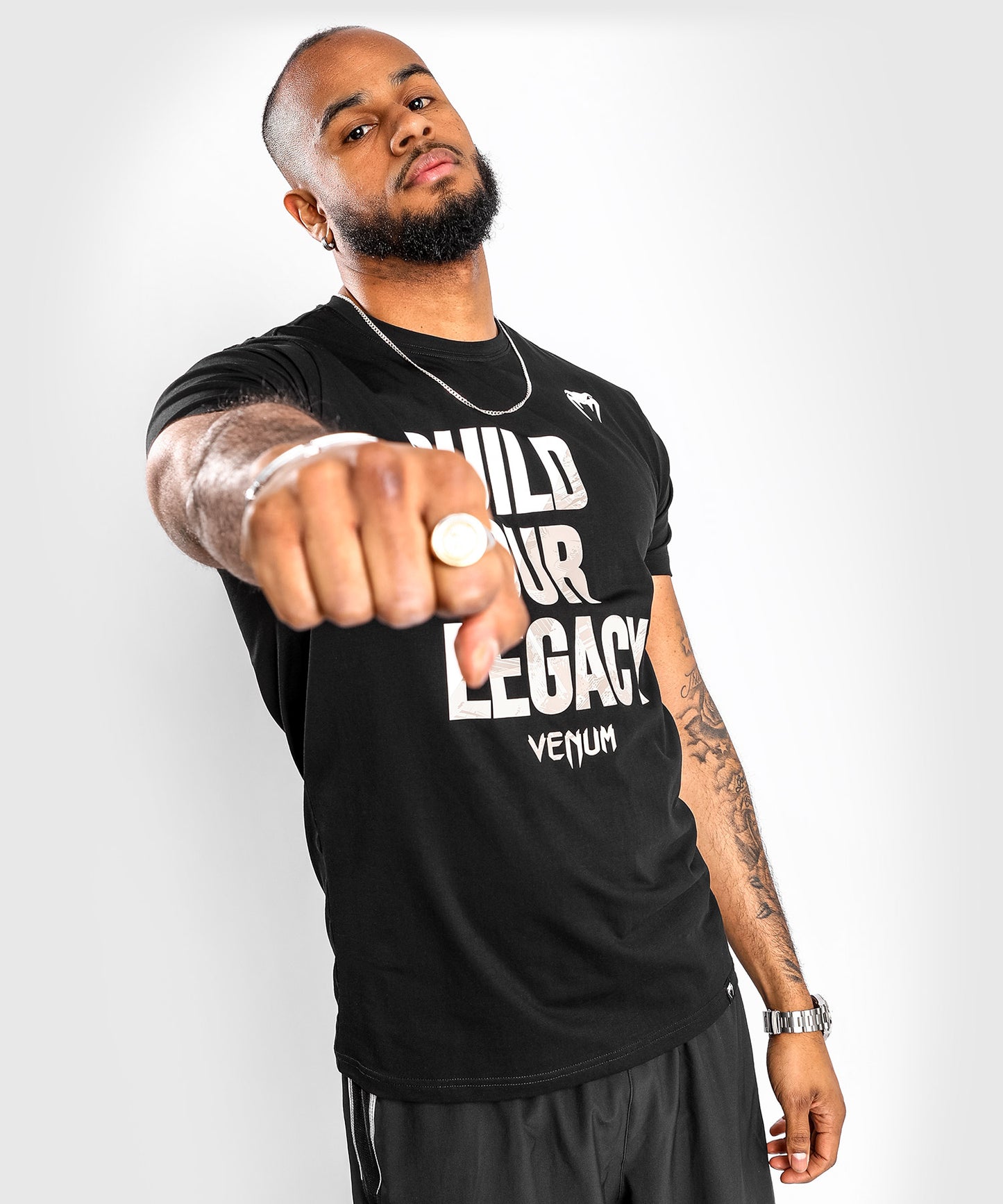 Venum Build Your Legacy T-Shirt - Negro