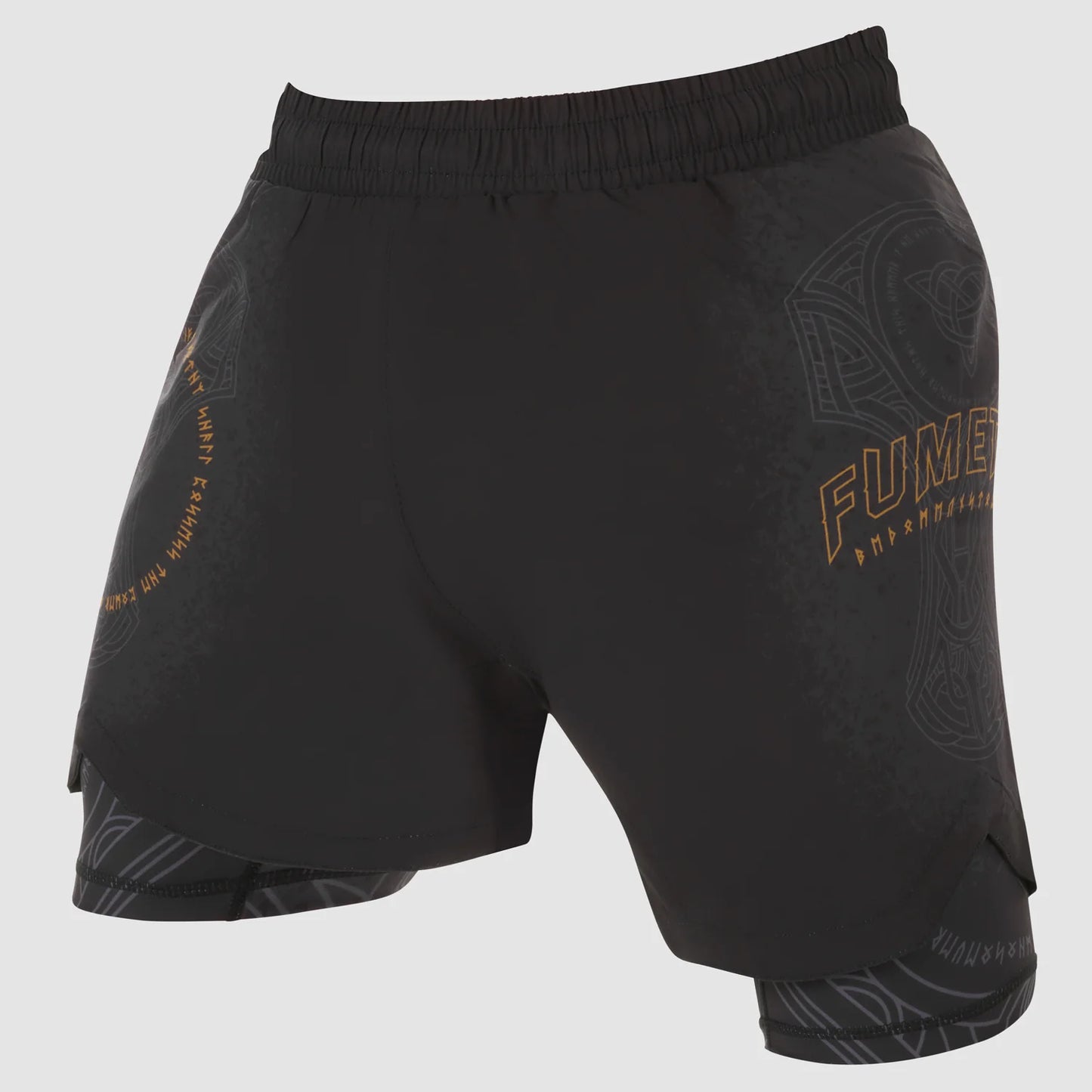 Fumetsu Mjolnir Dual Layer Fightshorts - Schwarz/Bronze