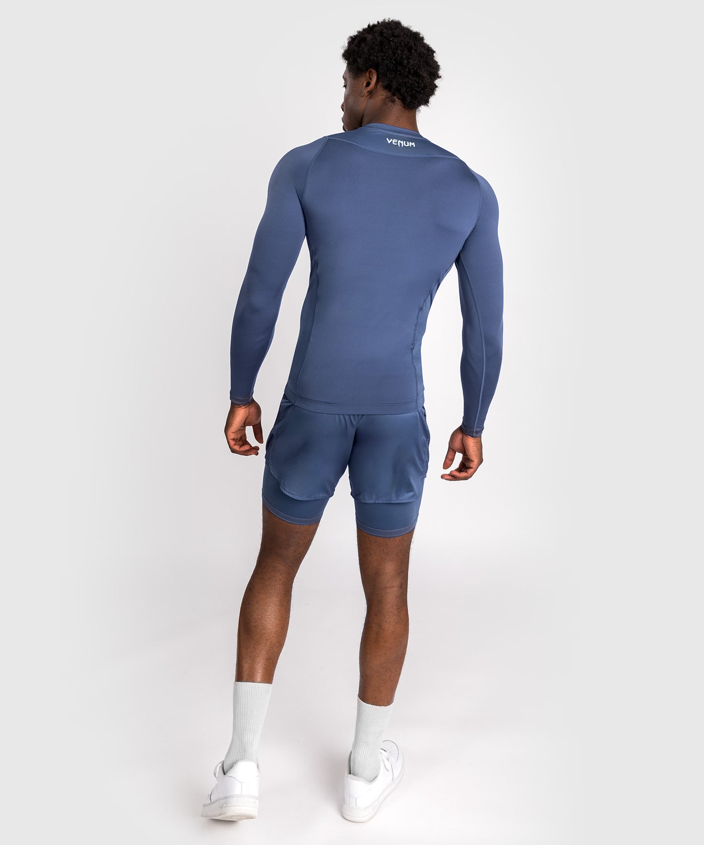 Venum Attack Rashguard de Manga Larga para Hombre - Azul marino