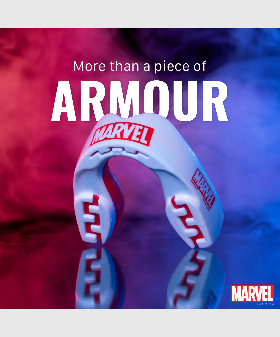 Safejawz Marvel Mouthguard - White/Red