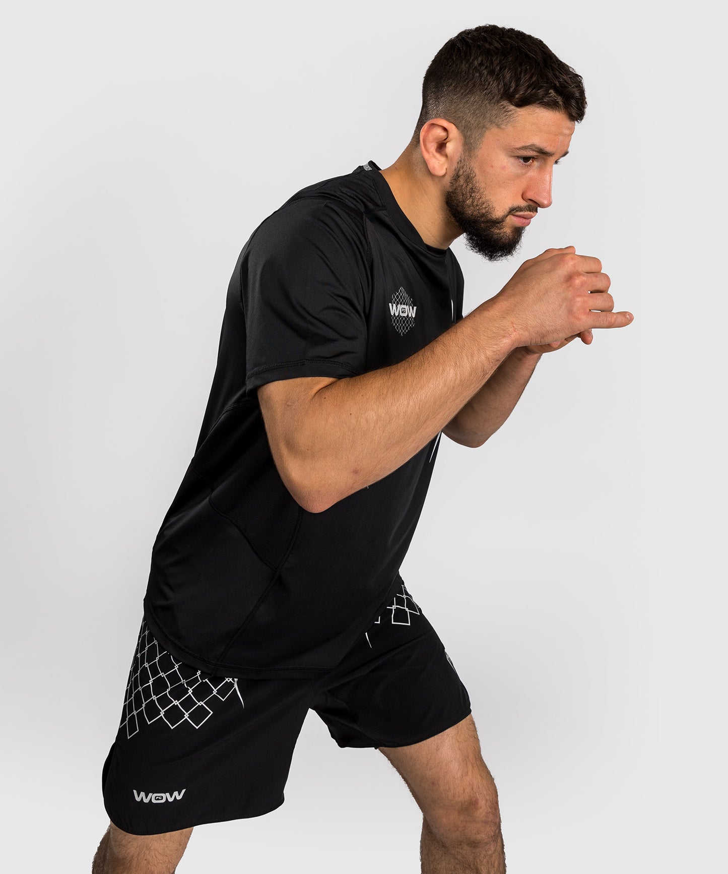 Venum x WOW FC Dry-Tech T-Shirt - Schwarz/Grau