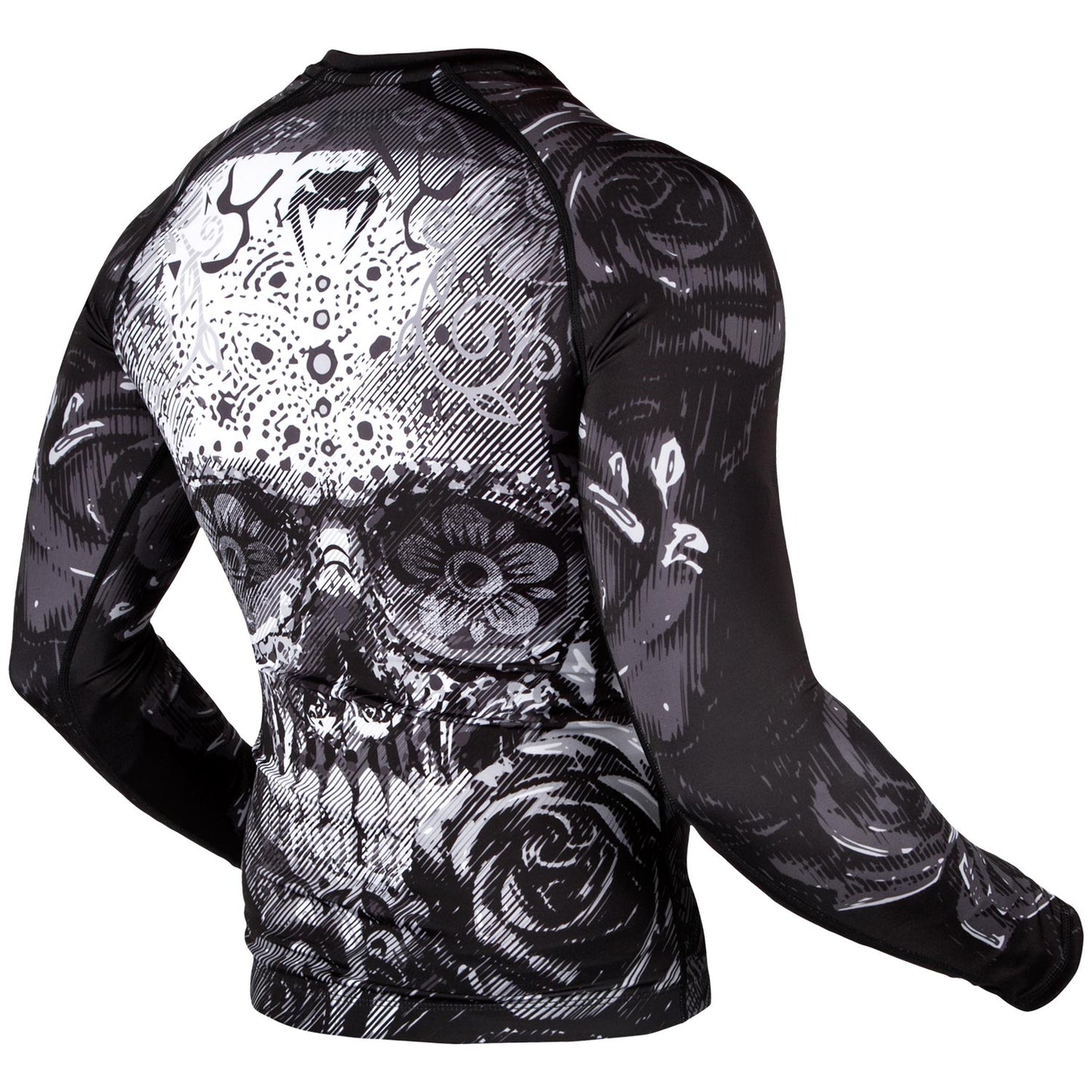 Venum Santa Muerte 3.0 Rashguard - Langarm - Schwarz/Weiß