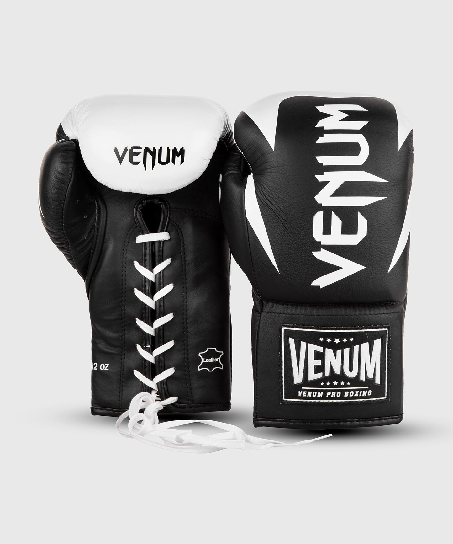 Guantoni da boxe Venum Hammer Pro con lacci - Nero/Bianco