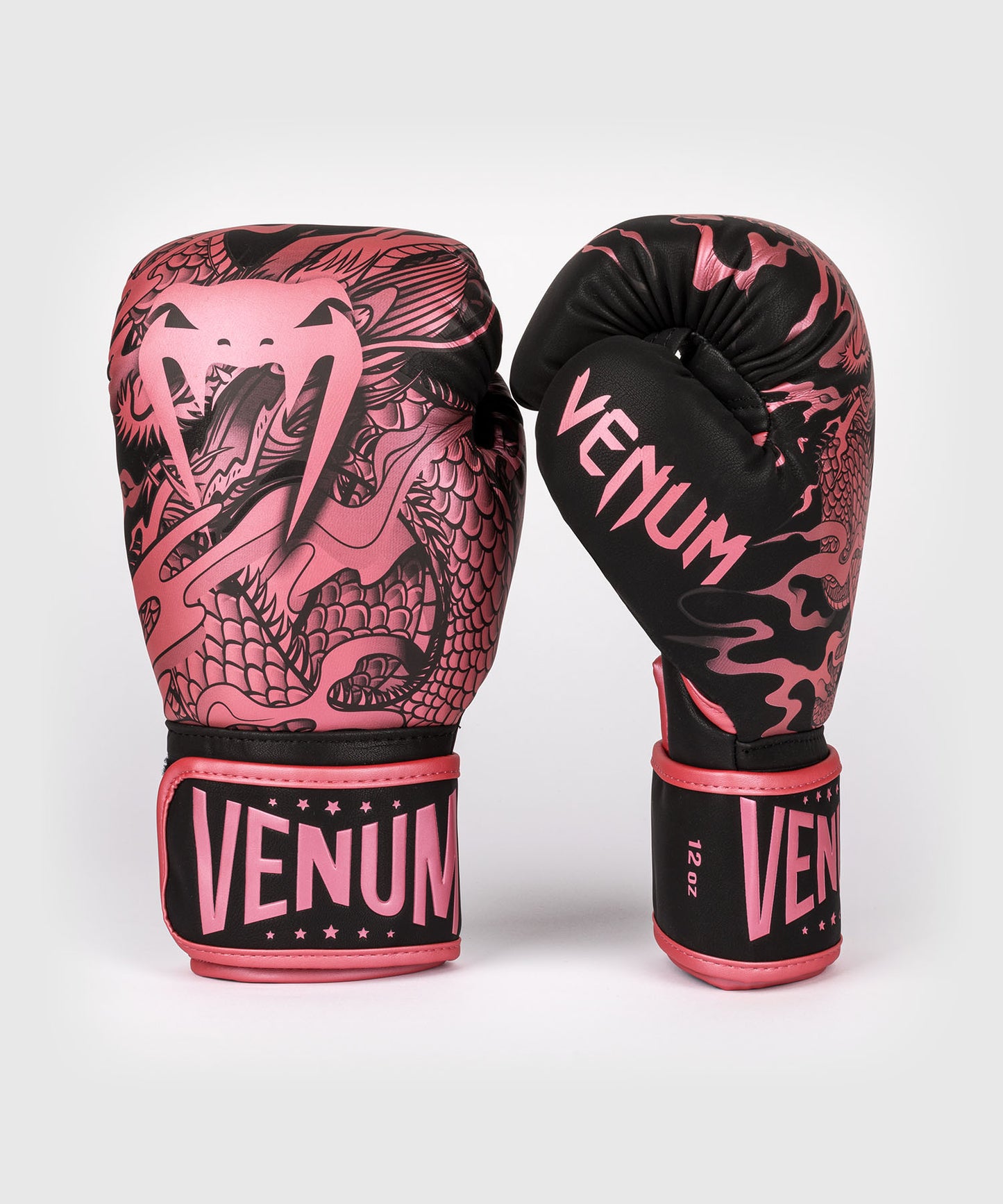 Dragon's Flight Boxing Gloves Black/Metallic Pink