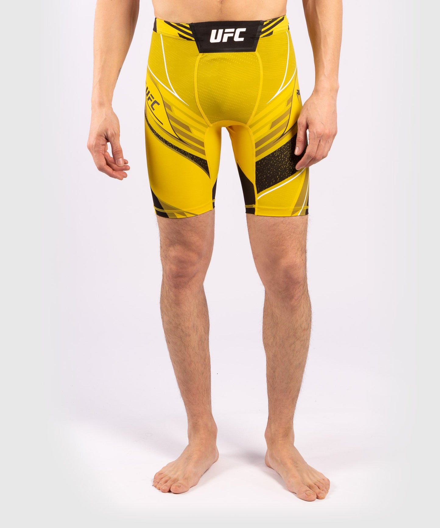 Men's UFC Venum Authentic Fight Night Compression Short - Long Cut - Yellow