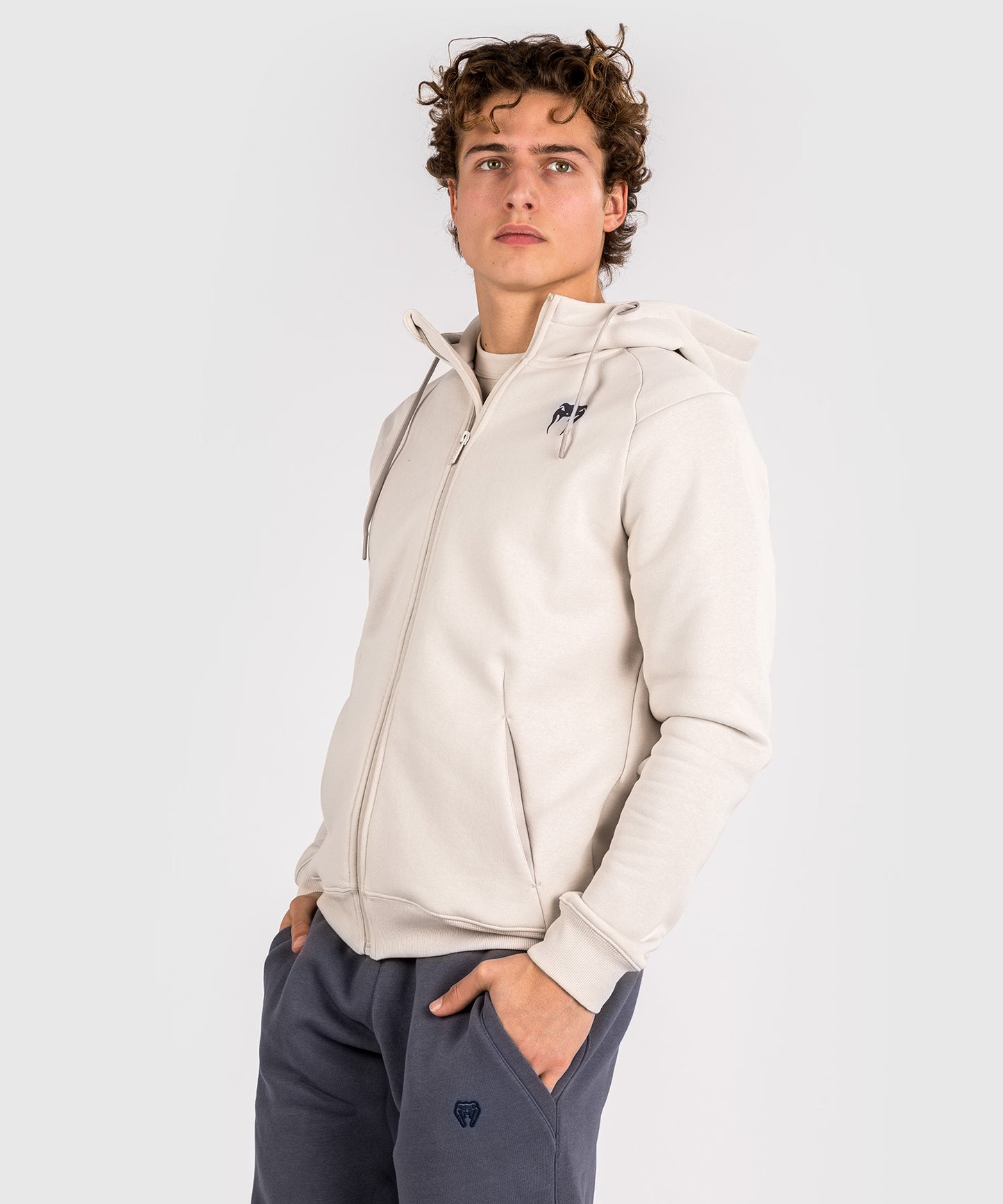 Sweatshirt Zippé à Capuche Venum Strikeland - Greige