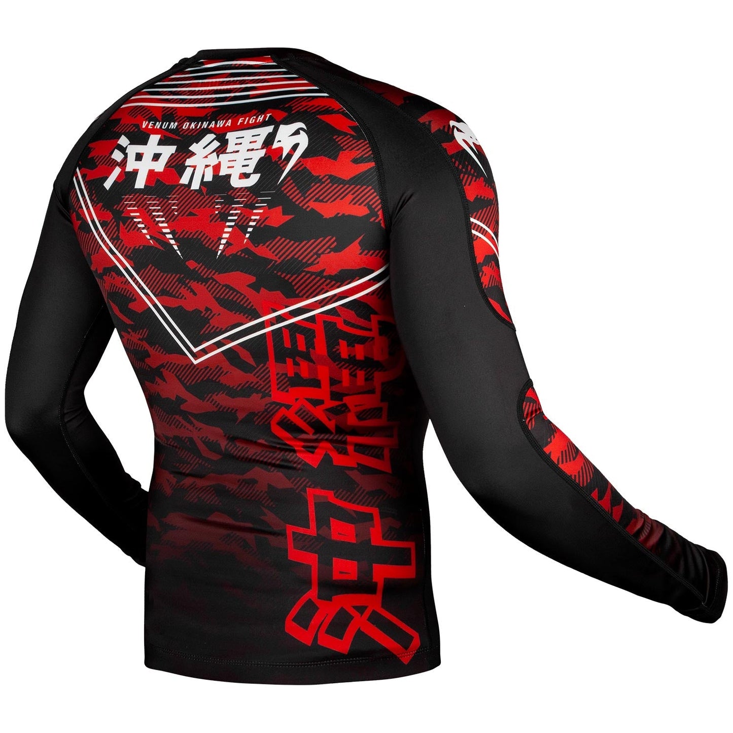 Venum Okinawa 2.0 Rashguard - Langarm - Schwarz/Weiß-Rot