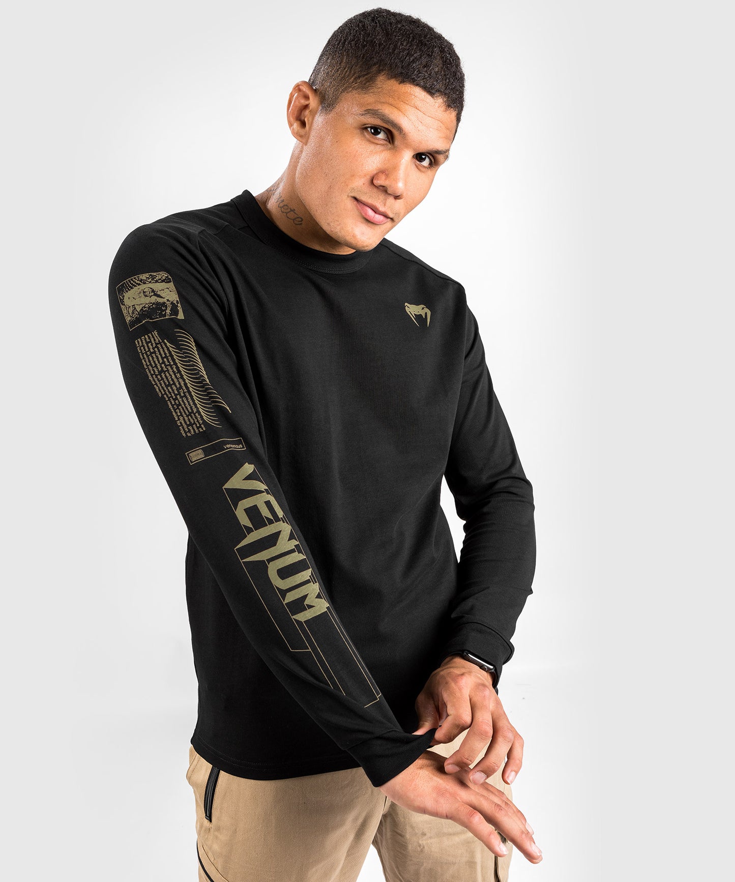 T-shirt Venum Fangs - Manches Longues - Noir