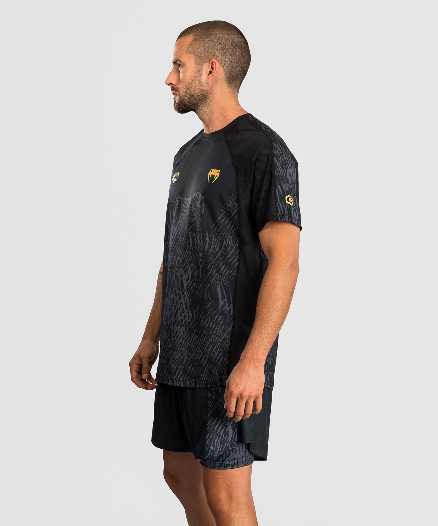 Venum x Chimaev Maglietta Dry-Tech - Nero/Grigio