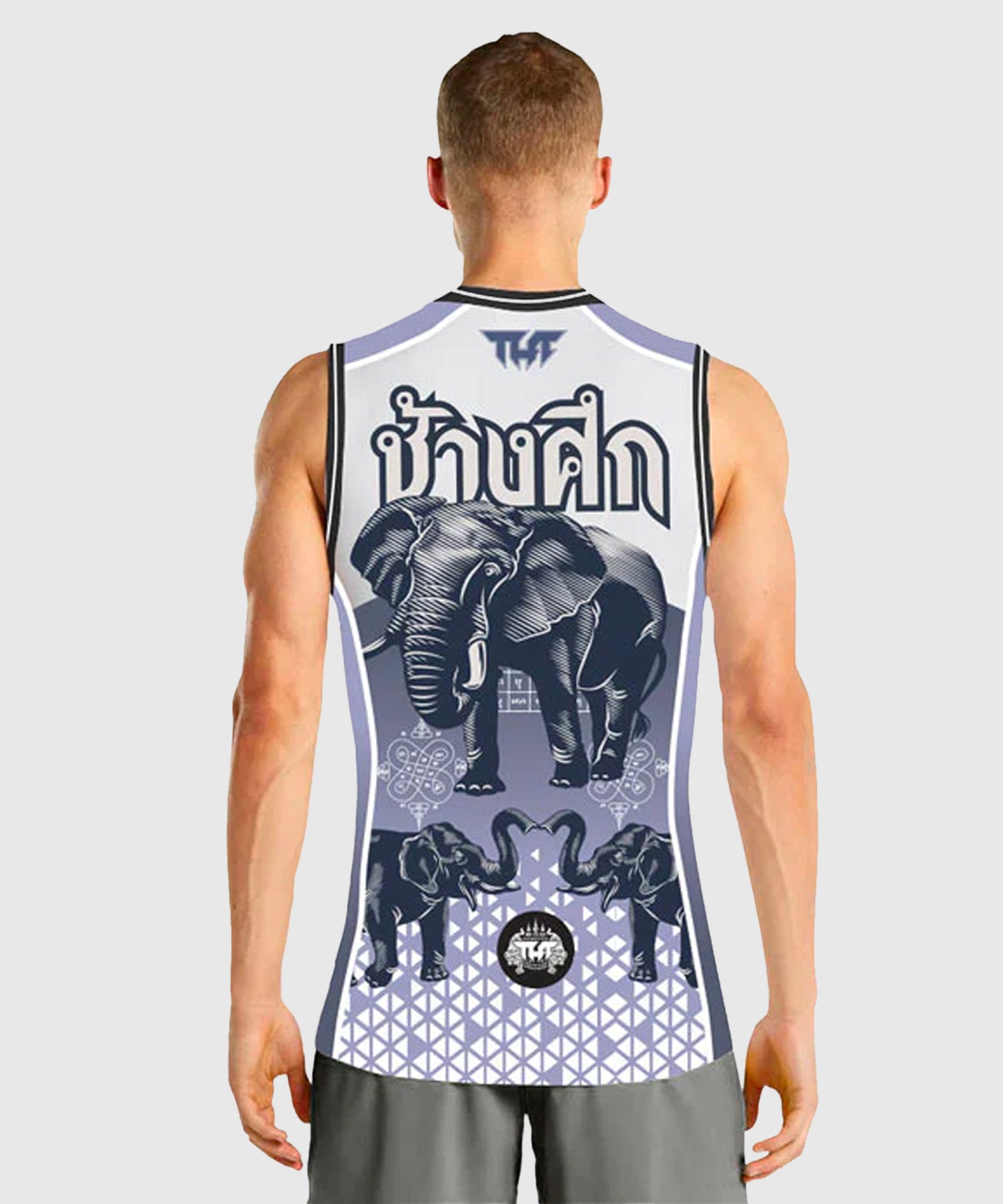 Tuff Top War Elephant Tanktop - Weiß/Violett