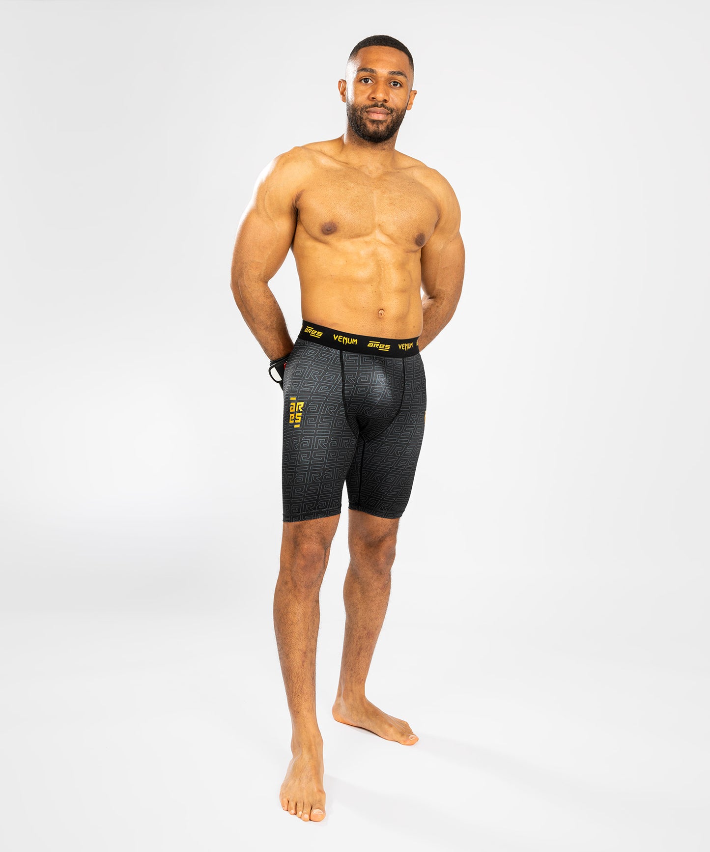 Venum x Ares Pantalones Vale Tudo para Hombre - Negro/Dorado