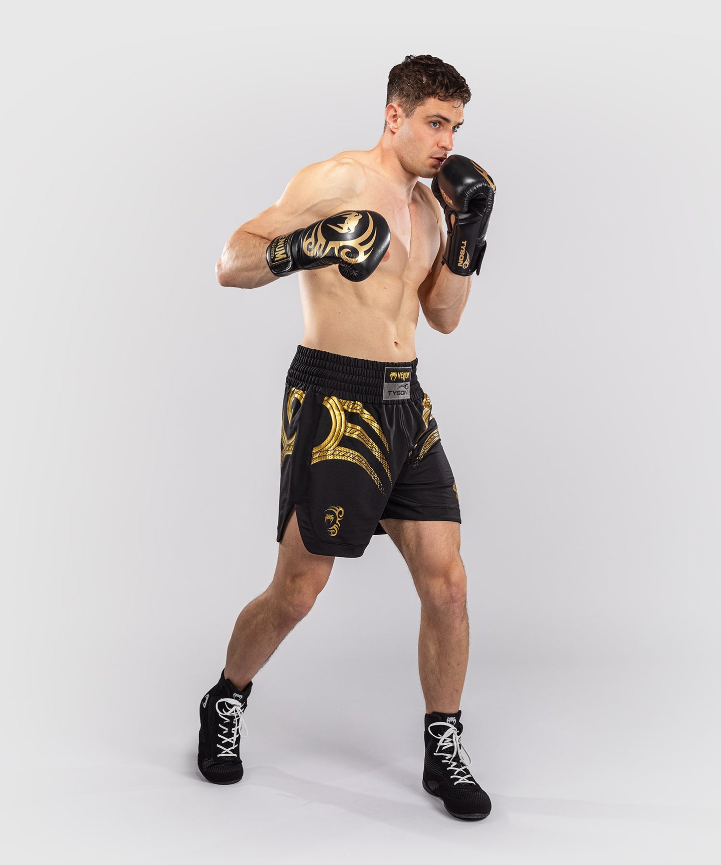 Venum x Mike Tyson Tiger Boxing Shorts - Black/Gold