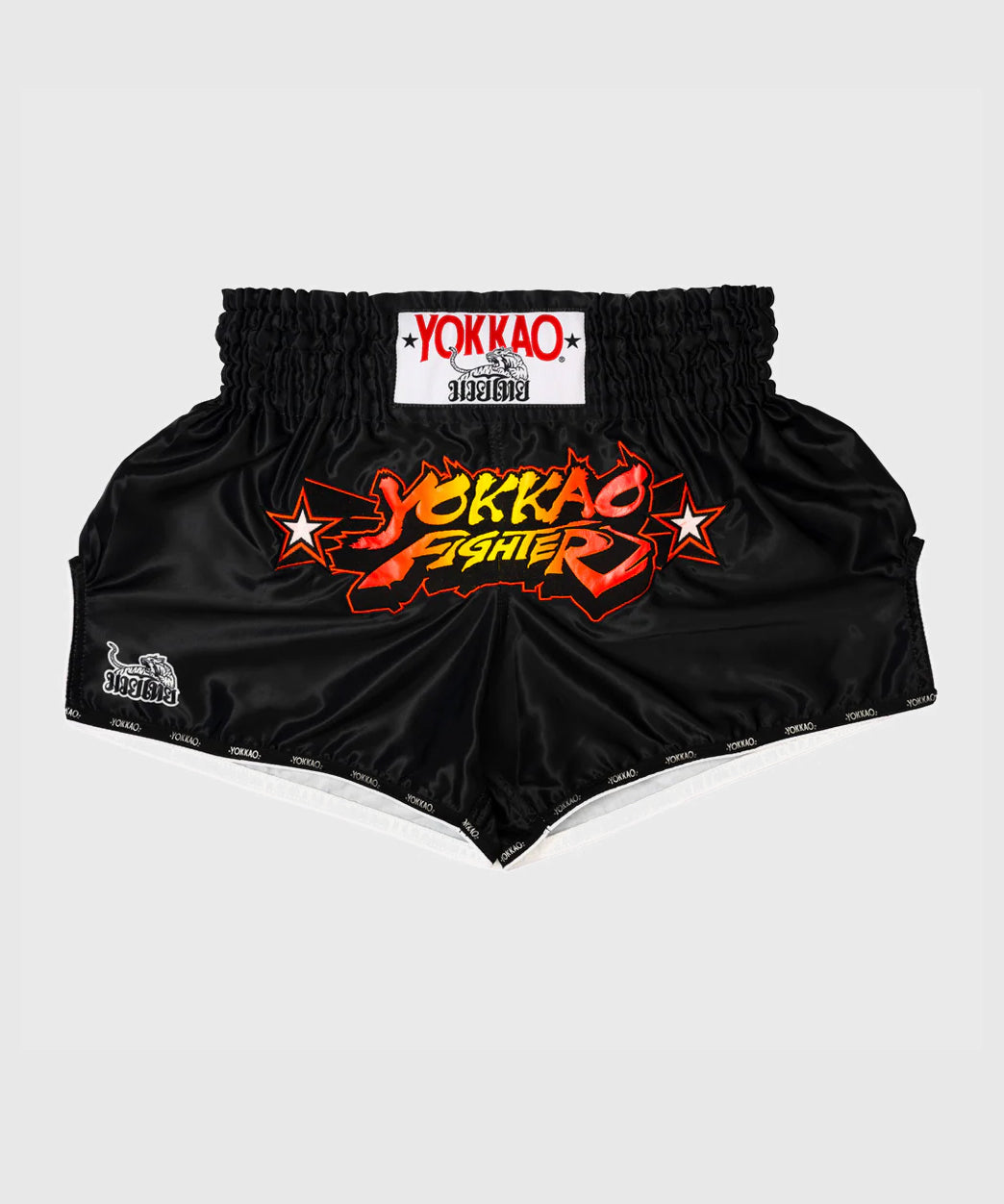 Yokkao Fighter Pantaloncini da Muay Thai - Nero
