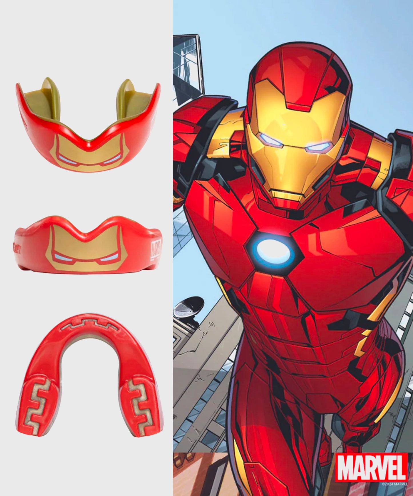 Safejawz Marvel Protector Bucal – Iron-Man – Rojo