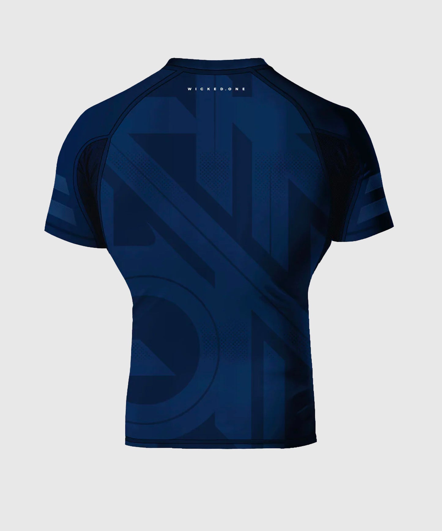 Wicked One Outsiderz Rashguard a Maniche Corte - Blu Marino