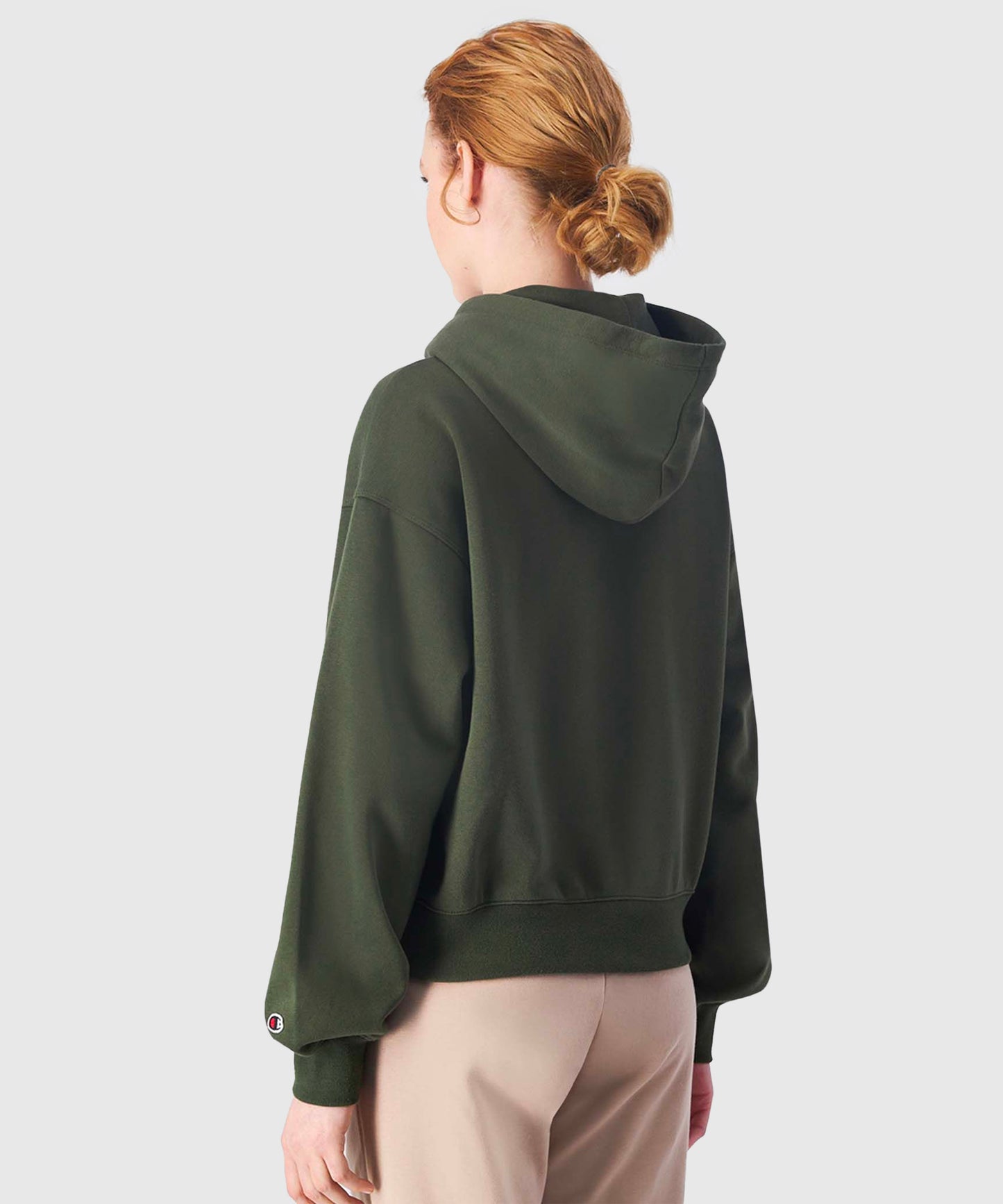 Sweat À Capuche Champion Femme Hooded - Kaki