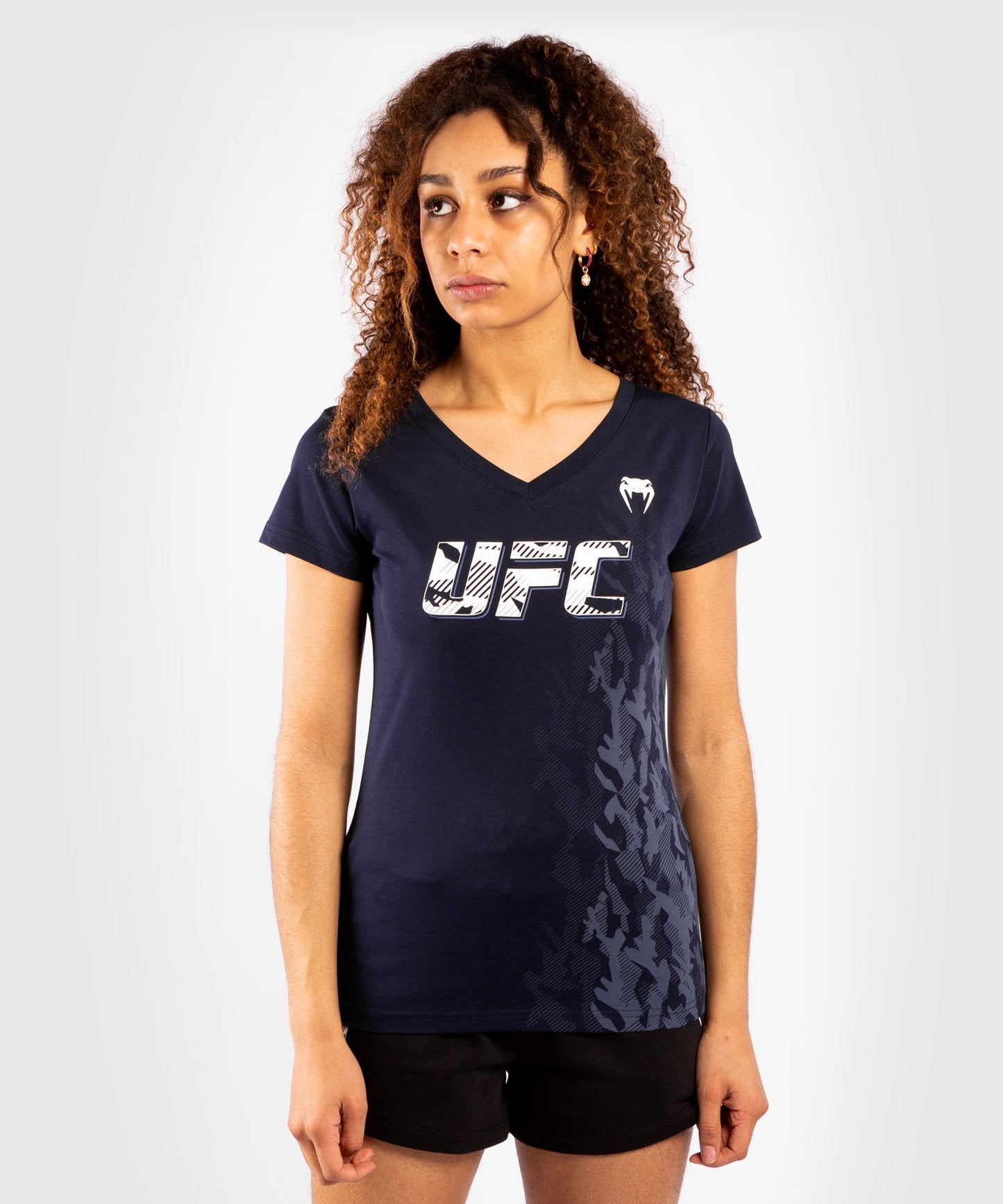UFC Venum Authentic Fight Week Damen Kurzarm T-Shirt - Marineblau