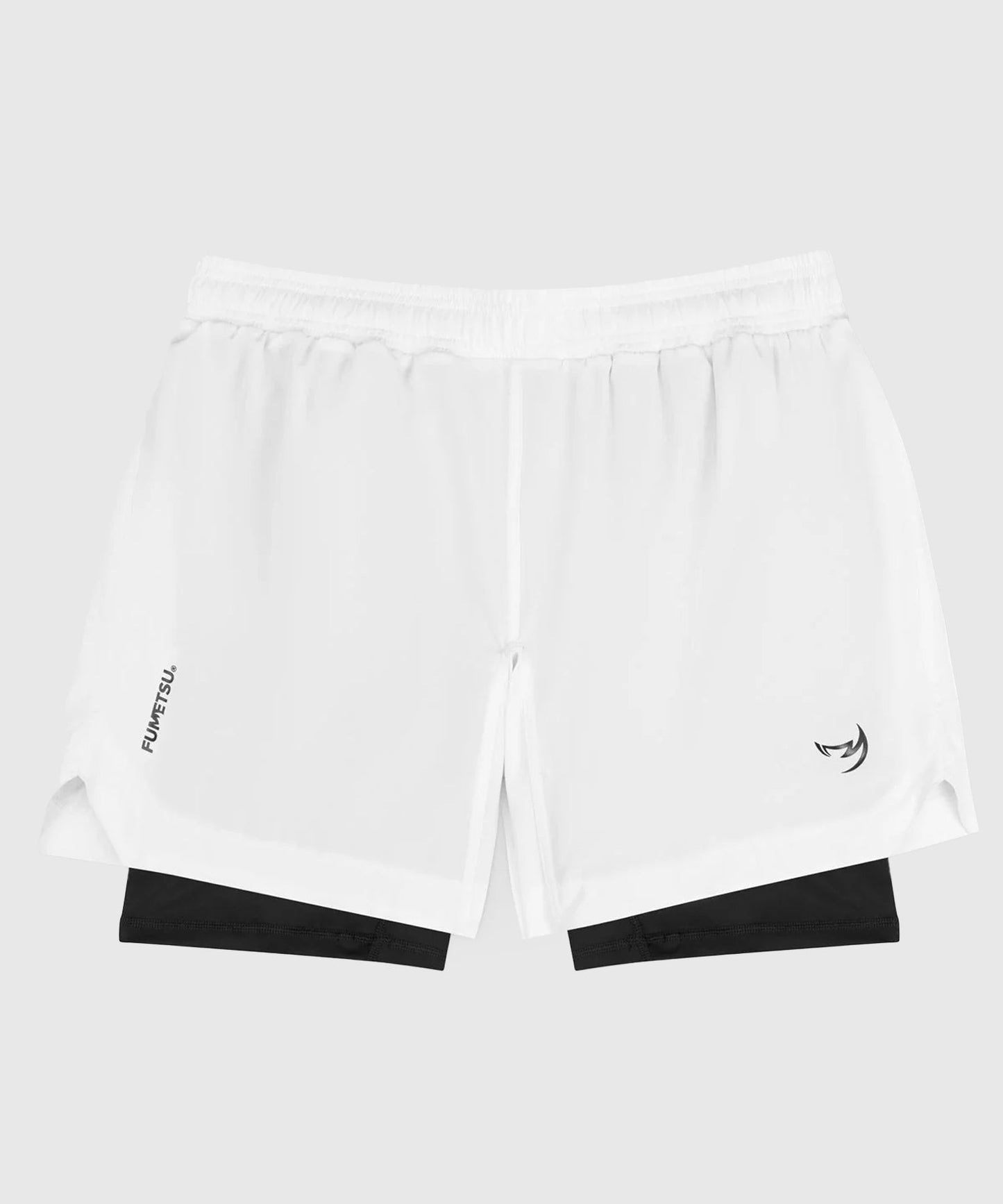 Fumetsu Dual Layer Origins Fightshorts - Bianco