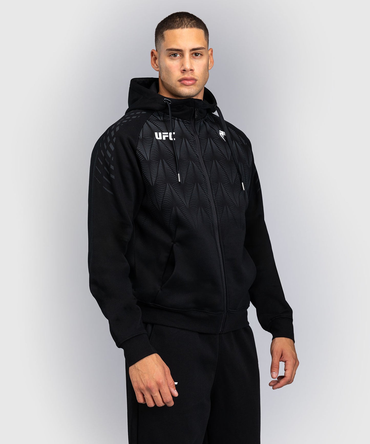 Sweat à capuche zippé Homme UFC Zenith by Venum Replica - Noir