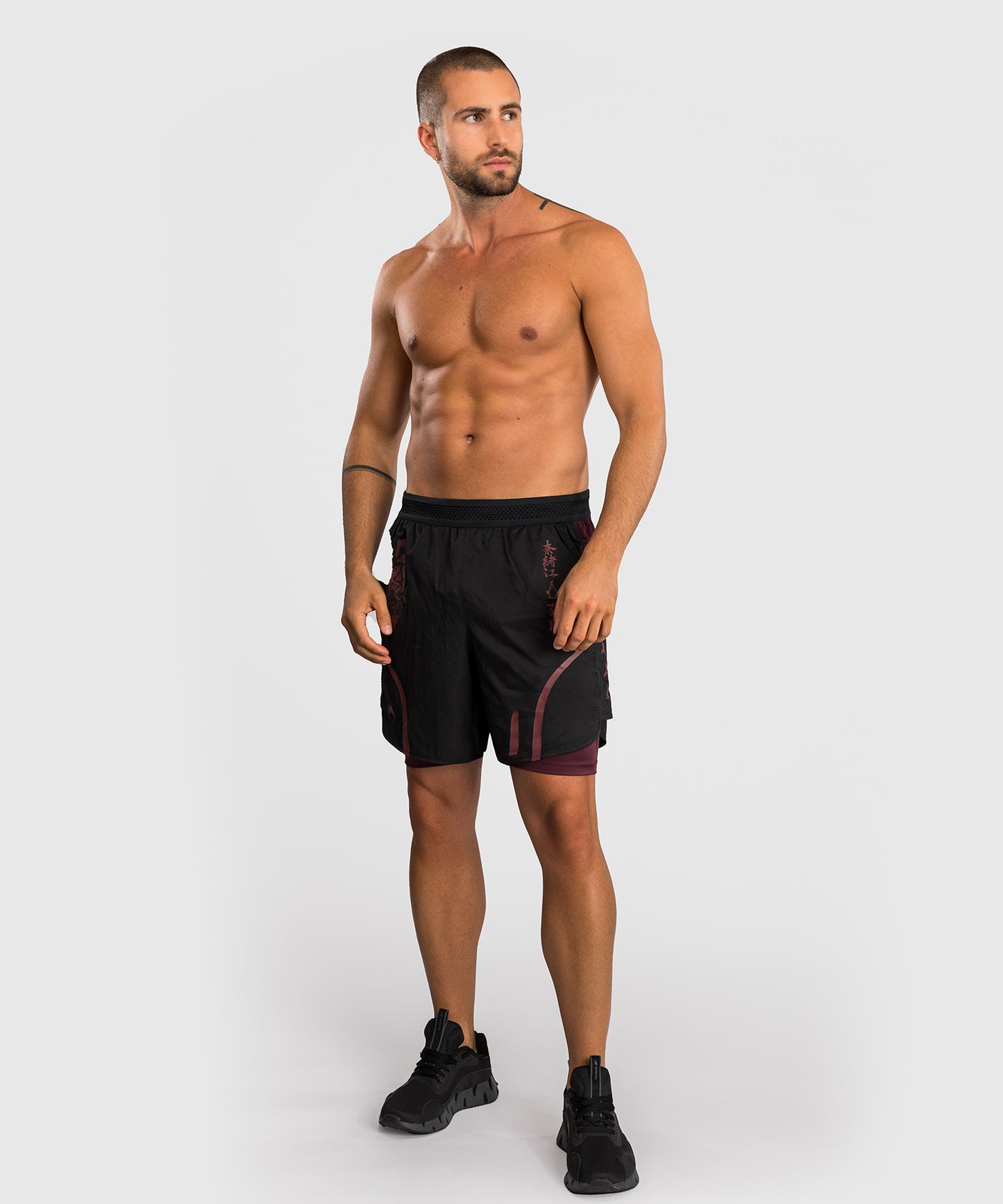 Venum x Assassin’s Creed Shadows Men’s Training Shorts - Burgundy/Black