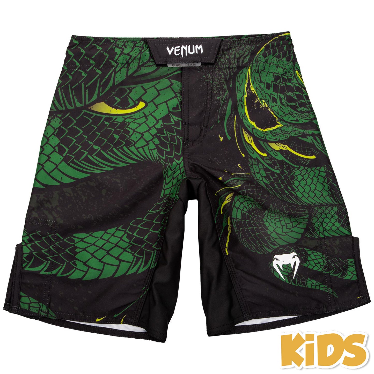 Fightshort enfant Venum Green Viper Kids - Noir/Vert