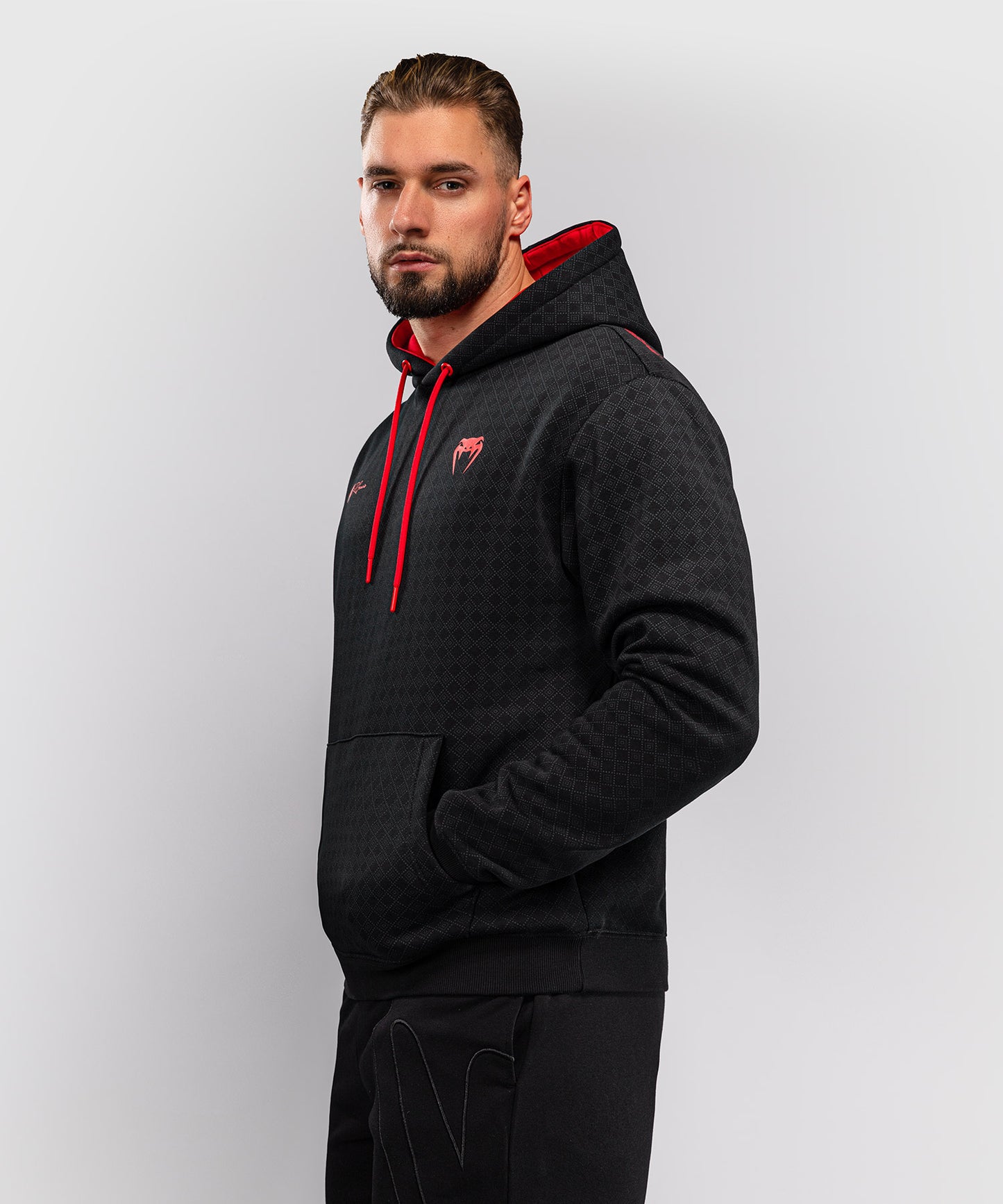 Venum x Roger Gracie Signature Kapuzenpullover - Schwarz/Rot