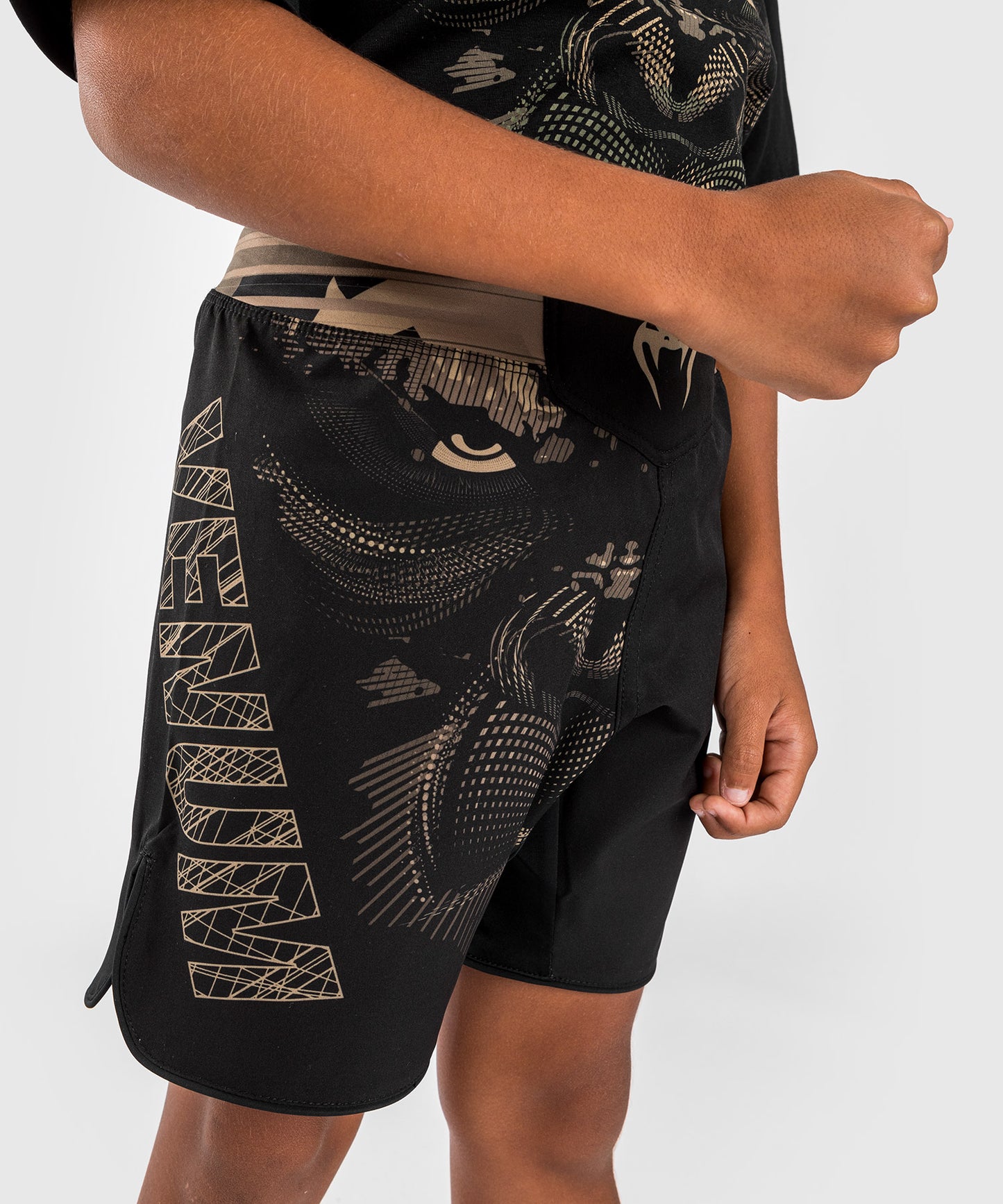 Venum Gorilla Jungle Pantalones Cortos de Lucha para Niños - Negro/Arena