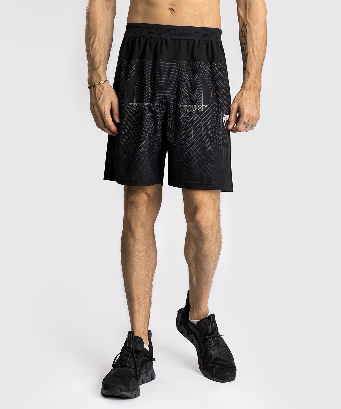 Short d'entraînement Venum G-Fit Air pour Hommes - Noir Intense/Sable Désert