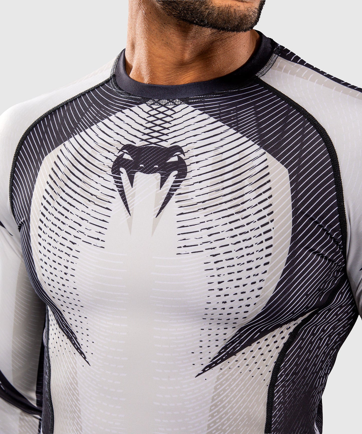 Venum Galactic 3.0 Rashguard Manga Larga - Blanco Hueso/Negro