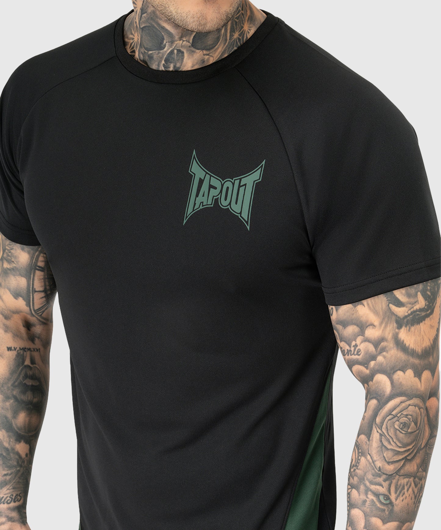 Tapout Training Camiseta - Negro/Verde
