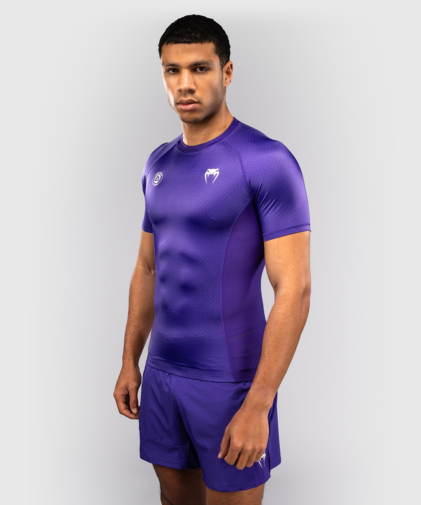 Venum x Roger Gracie Academy Rashguard a Maniche Corte - Viola