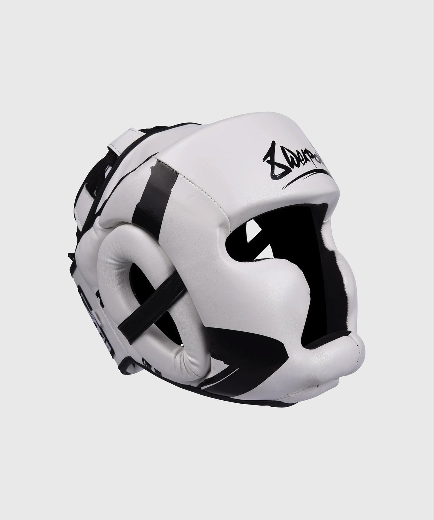 Casque de Boxe 8 Weapons Unlimited - Blanc/Noir