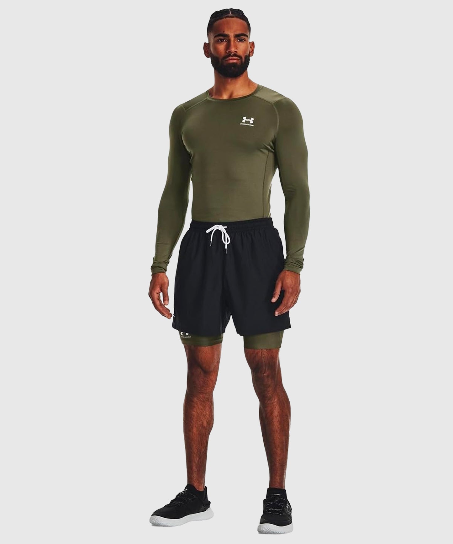 T-Shirt Manches Longues Under Armour Heatgear® Armour - Kaki