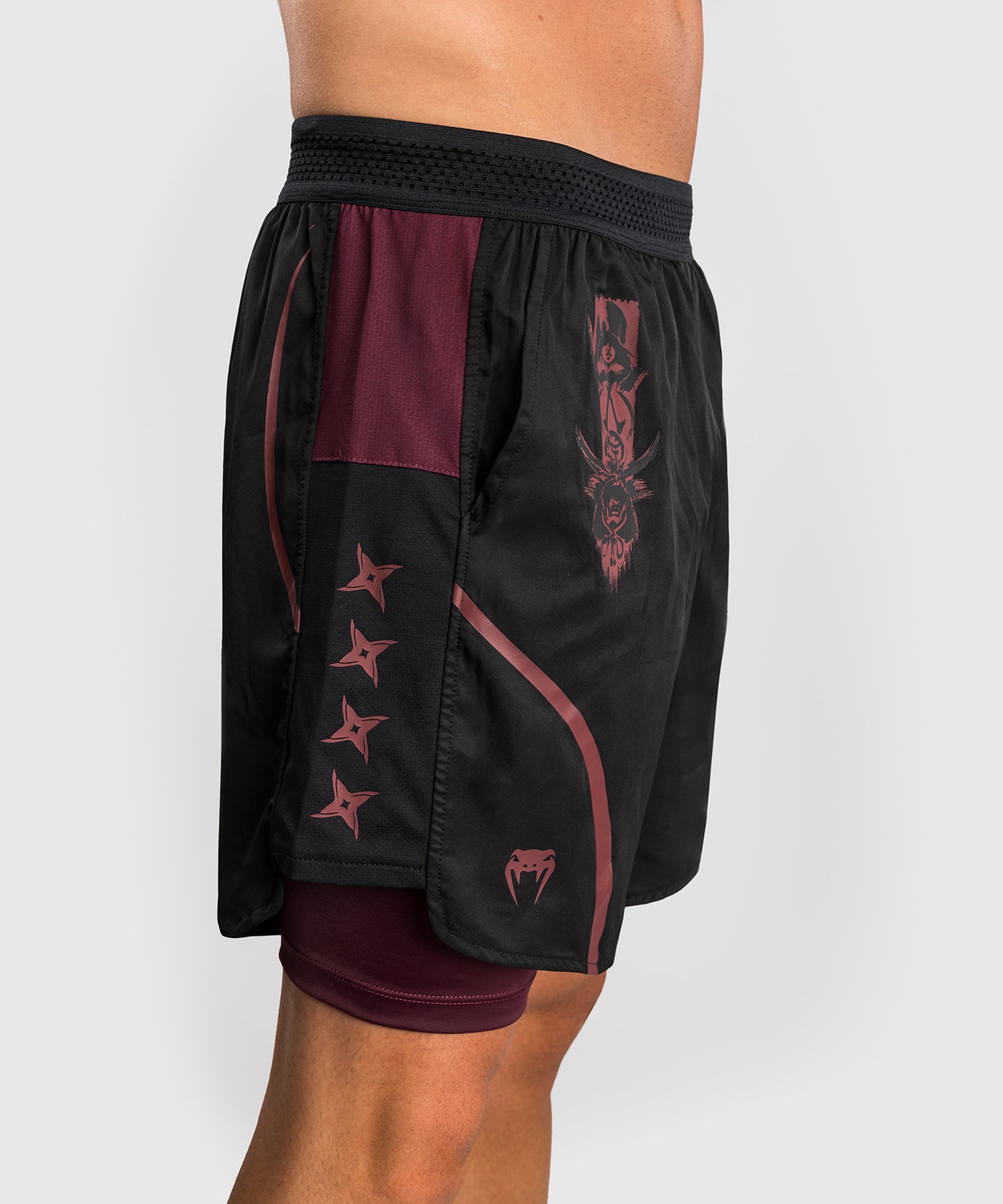 Venum x Assassin’s Creed Shadows Men’s Training Shorts - Burgundy/Black