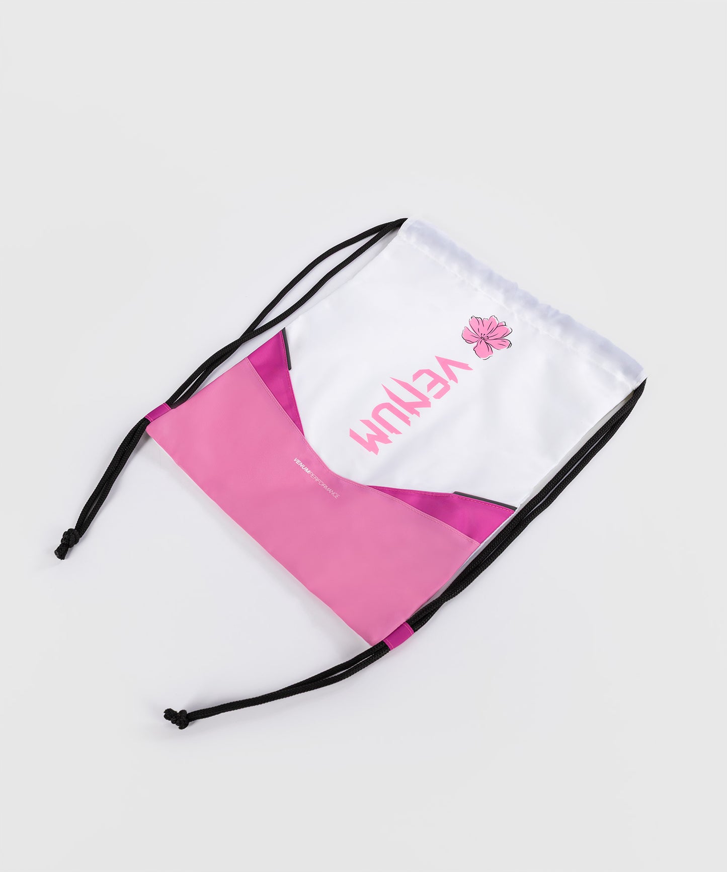 Venum Evo 2 Borsa a Sacca con Coulisse (10-15L) – Bianco/Rosa Caramella