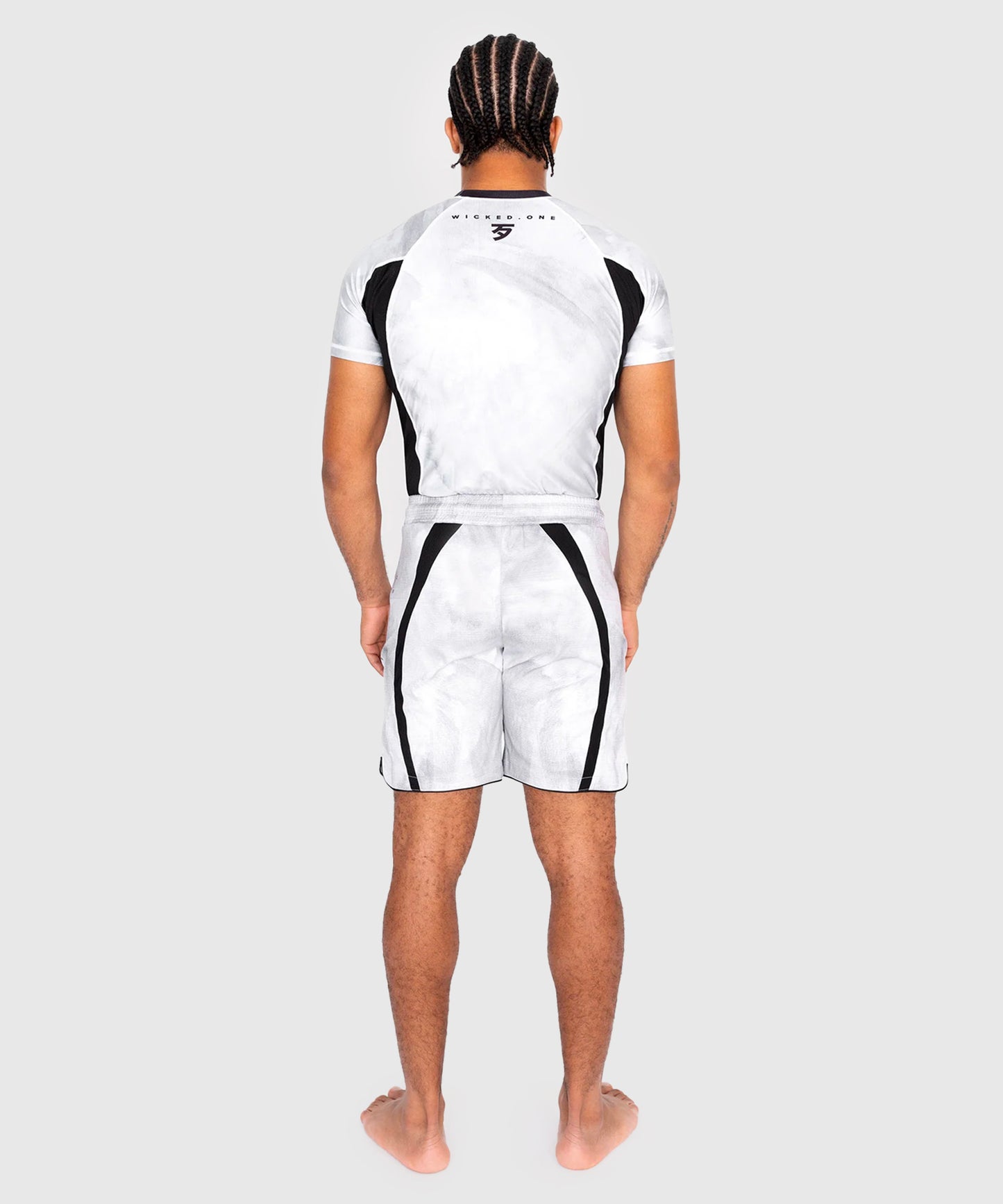 Wicked One Eager Contest Fightshorts - Bianco/Nero