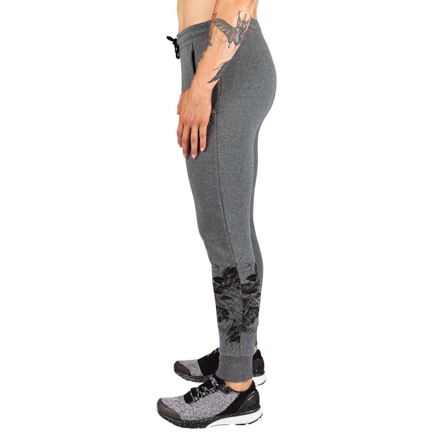 Venum Floral Joggers - Heather Grey - For Women