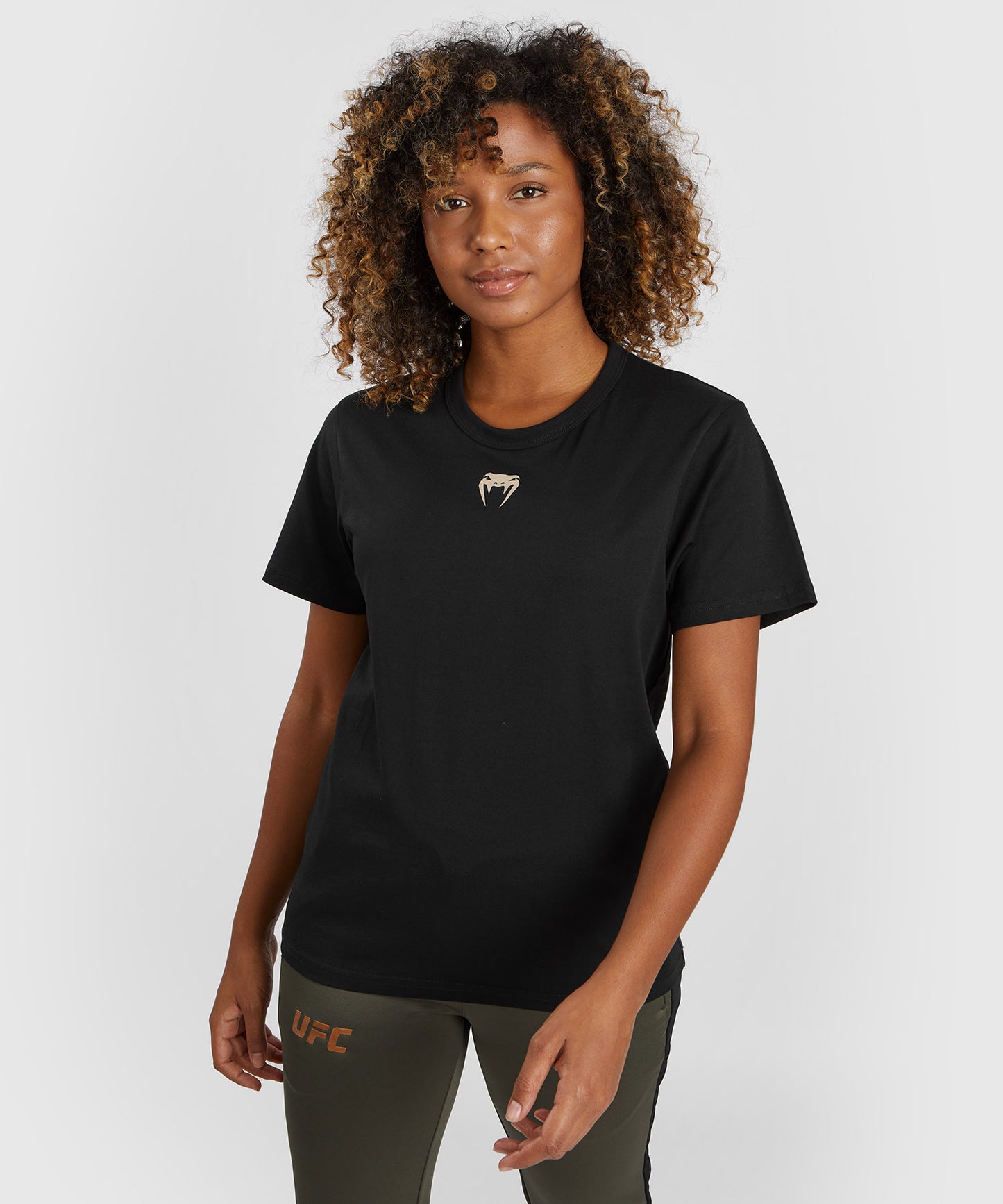 UFC Adrenaline by Venum Fight Week Camiseta de algodón de manga corta para Mujer - Negro