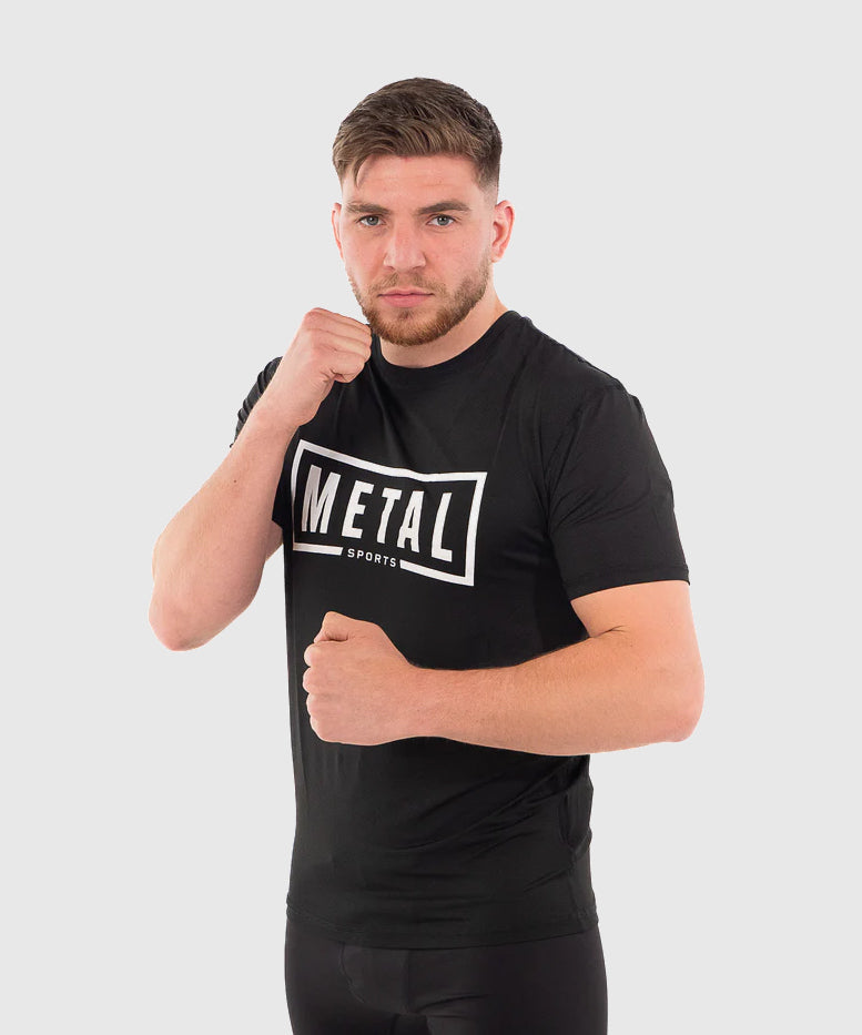 T-shirt D'Entraînement Metal Boxe - Noir