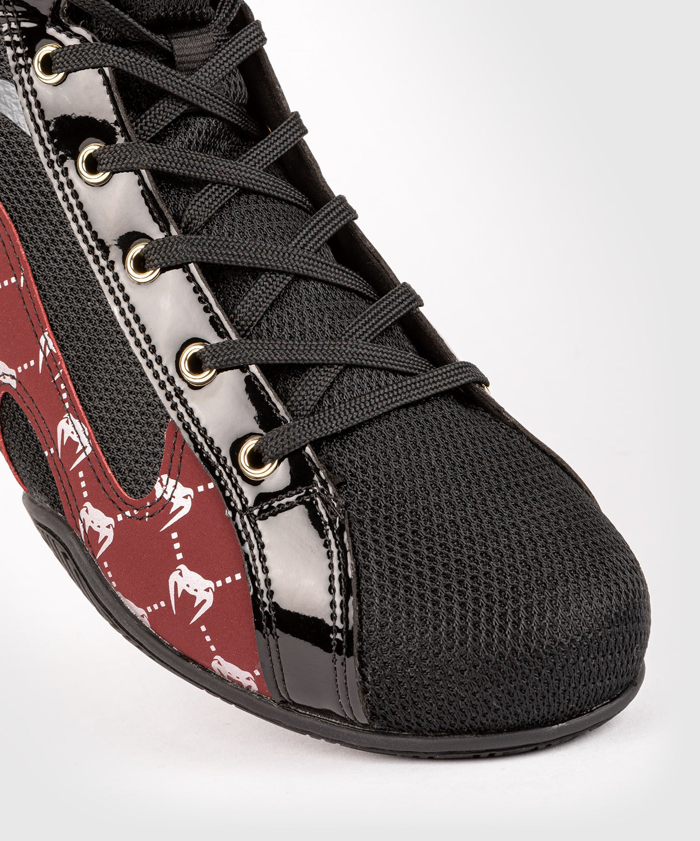 Chaussures de Boxe Venum Elite Evo Monogram - Noir/Bordeaux