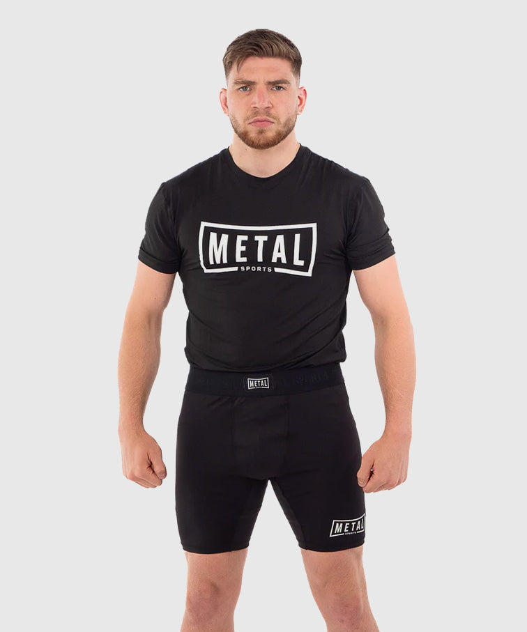 T-shirt D'Entraînement Metal Boxe - Noir