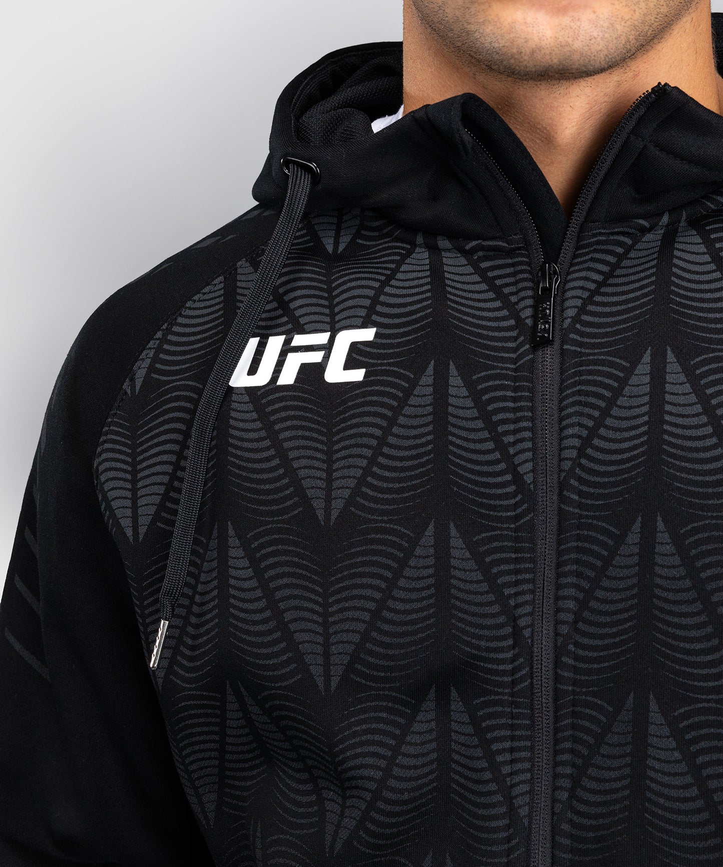 Sweat à capuche zippé Homme UFC Zenith by Venum Replica - Noir