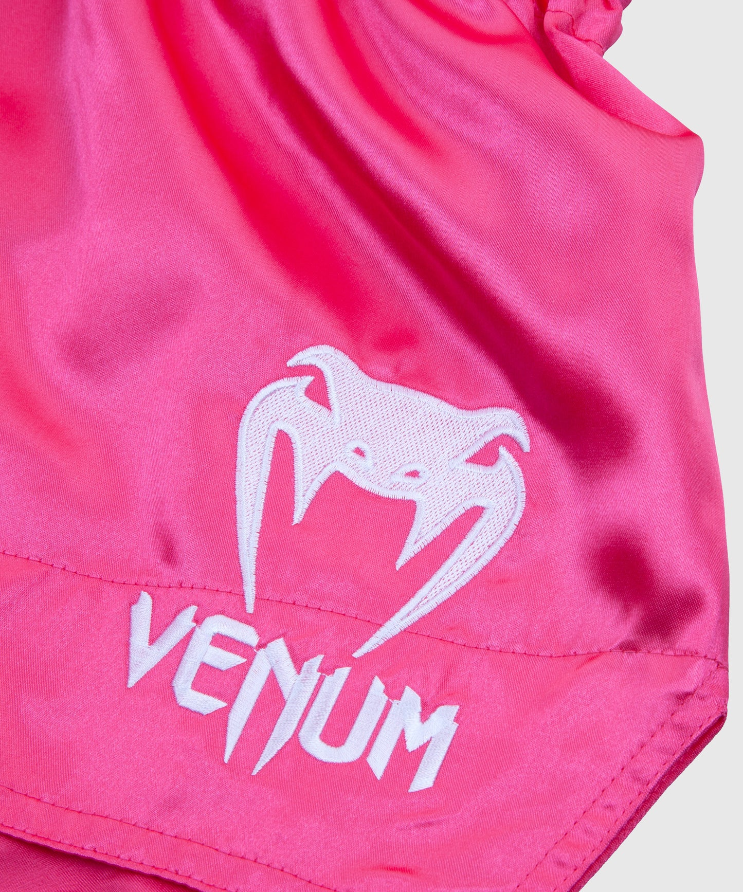 Venum Classic Short de Muay Thai - Rosa/Blanco