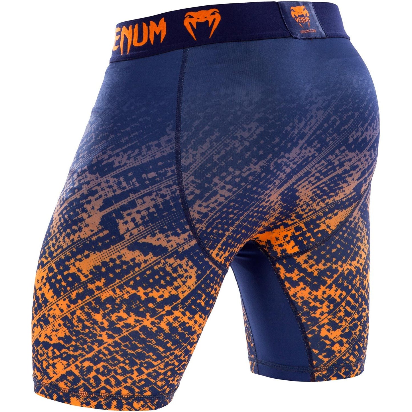 Pantalones cortos de compresión Venum Tropical - Azul/Naranja