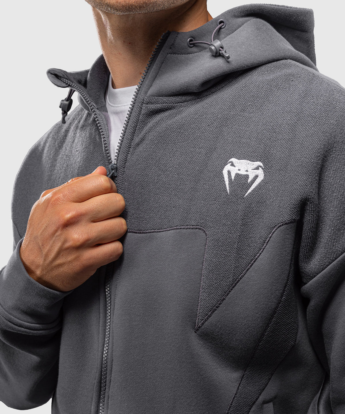 Veste de survêtement Venum Attack Fleece & Weave - Gris