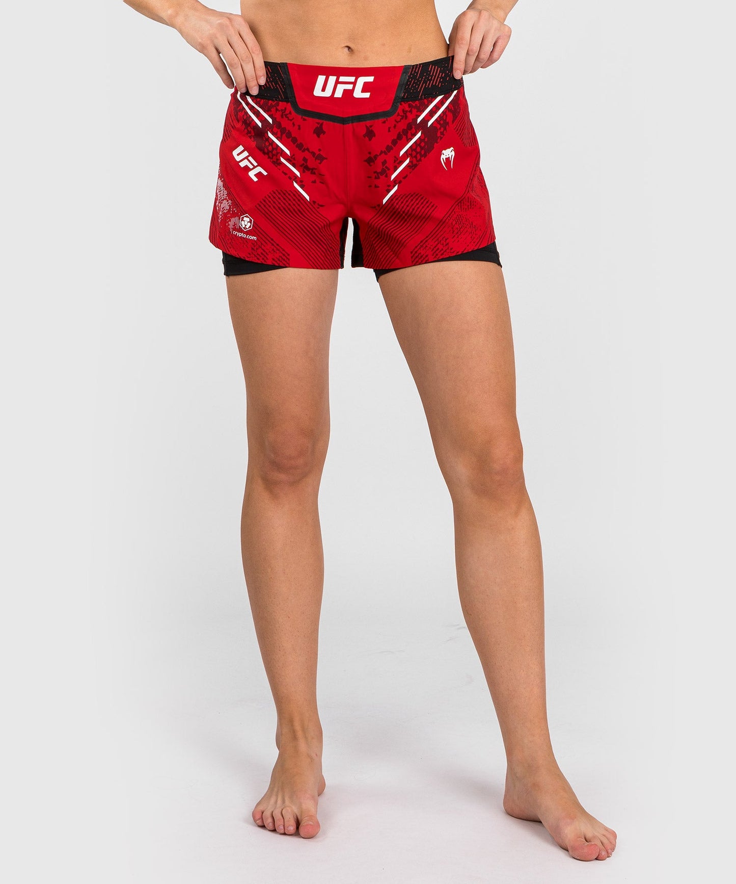 UFC Adrenaline by Venum Authentic Fight Night Women's Fight Shorts - Rot