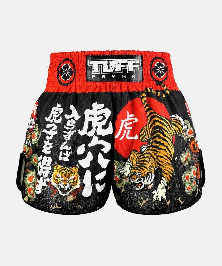 Short De Muay Thai Tuff Payak Den Of The Brave - Noir